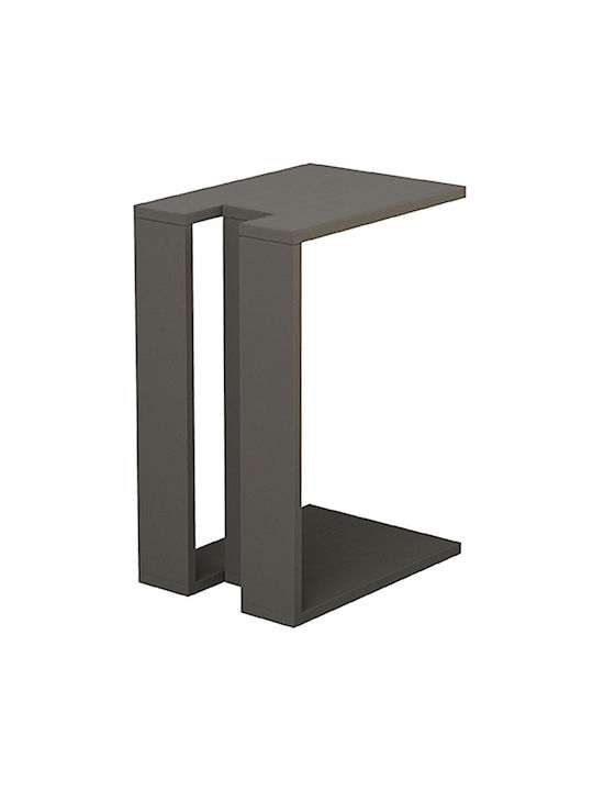 Rectangular Side Table Muju Wooden Anthracite W40xL30xH57cm