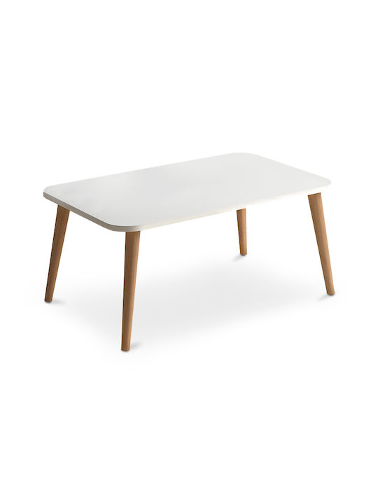 Rechteckiger Zentraler Kaffeetisch Soul Holz Weiß M90xL55xH41cm GP022-0031 1