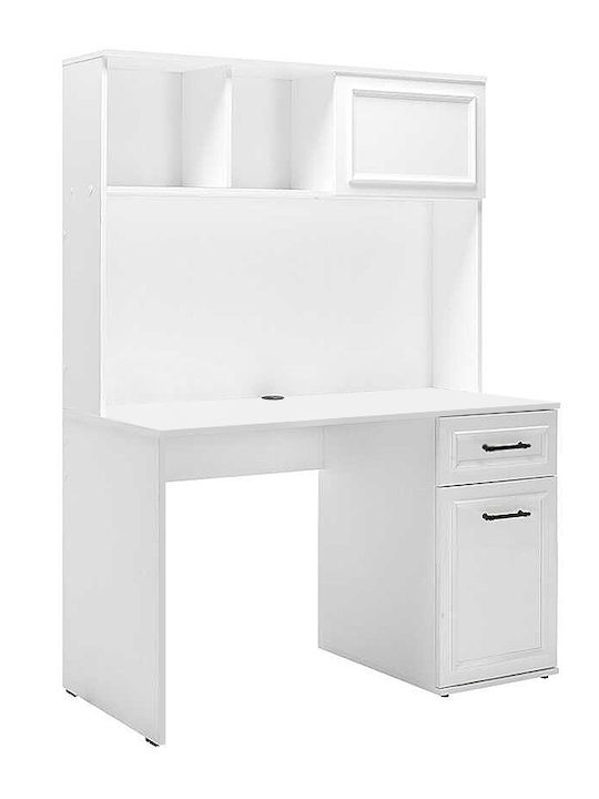 Birou Country Din Lemn Alb 120x60x167cm