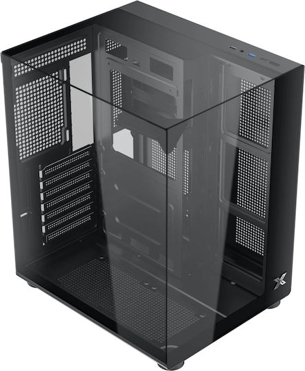 Xigmatek Aqua Compact Gaming Midi Tower Κουτί Υπολογιστή με Πλαϊνό Παράθυρο Μαύρο