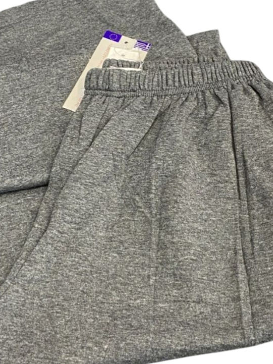 Uomo Winter Herrenpyjama-Hose Anthrazit