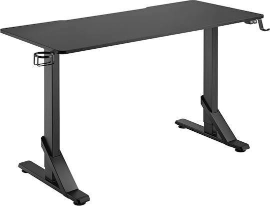 Γραφείο Gaming 136x60x71εκ. Μαύρο