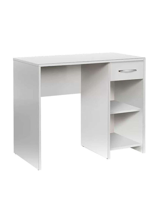 Desk Concept Pc Wooden White 90x52x75cm