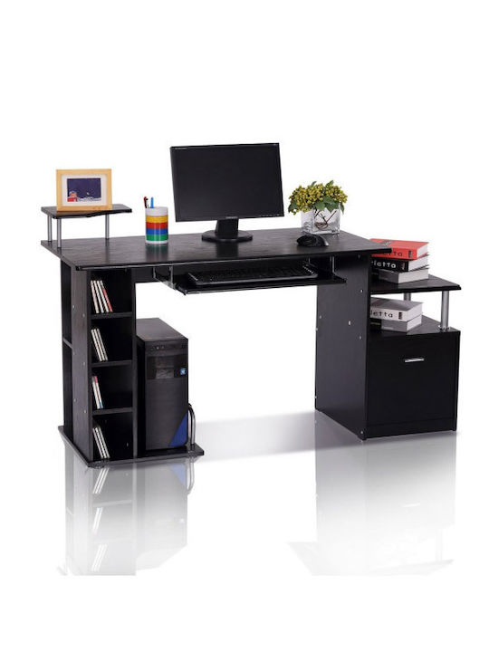 Computer Office Wooden Black 152x60x88cm
