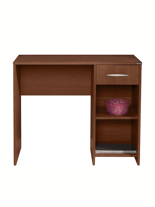 Desk Concept Pc Wooden Walnut 90x52x75cm