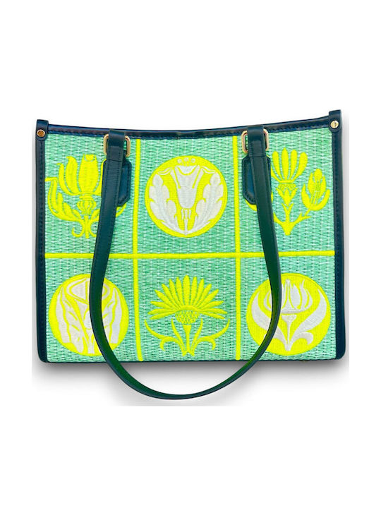 Straw Women's Shoulder / Handbag Green