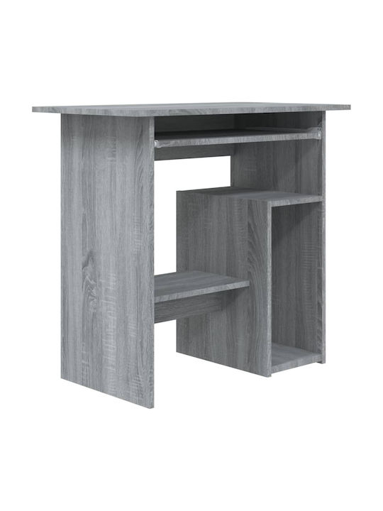 Γραφείο Ξύλινο Γκρι Sonoma 80x45x74εκ.