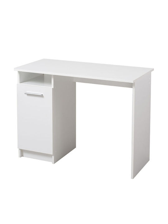 Γραφείο Rey Ξύλινο Λευκό 100x50x74.5εκ.