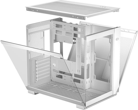 PCCOOLER C3 T500 Gaming Middle Tower Carcasă PC cu Fereastră Laterală Albă