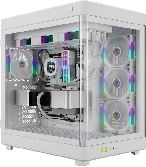 Gamdias Neso P1-Pro Gaming Full Tower Κουτί Υπολογιστή με ARGB Φωτισμό Λευκό