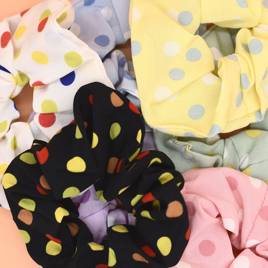 Scrunchies Polka Dot Hair Scrunchy Pistachio