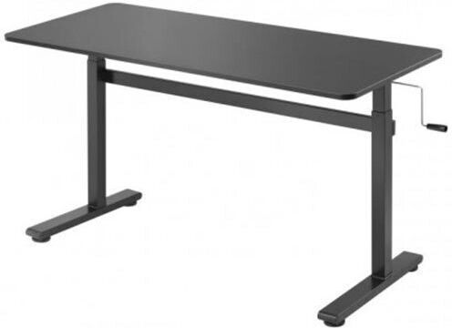 Γραφείο με Ρυθμιζόμενο Ύψος 140x60x70εκ. Μαύρο