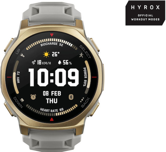 Amazfit T-Rex 3 Pro Titan 44mm Wasserdichtes Smartwatch (Arctic Gold)