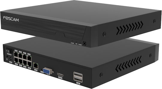 Foscam Система За Видеонаблюдение 4 Камери IP 5MP С Рекордер NVR и Твърд Диск