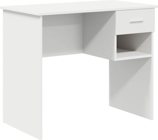 Γραφείο Υπολογιστή 90x49.5x75εκ. Λευκό
