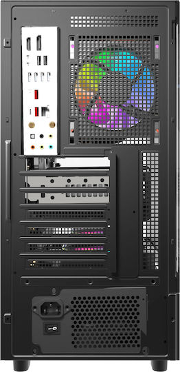 Darkflash DS950 Gaming Mini Tower Κουτί Υπολογιστή με Πλαϊνό Παράθυρο και ARGB Φωτισμό Μαύρο