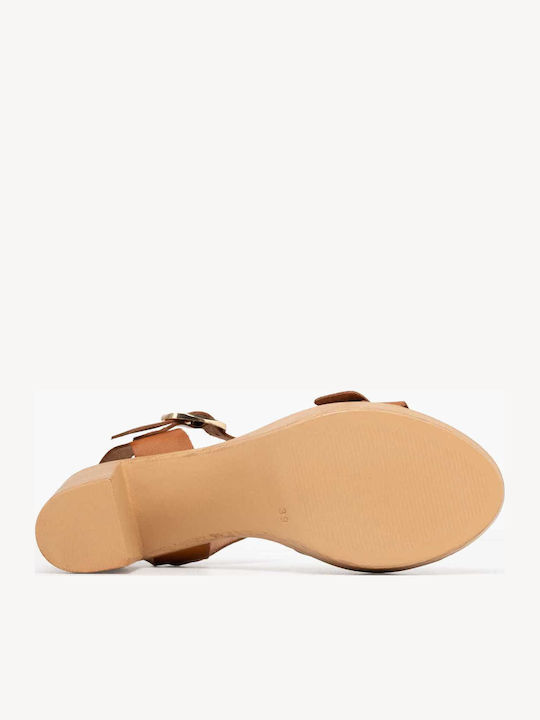 Sandale Din Piele Tabac