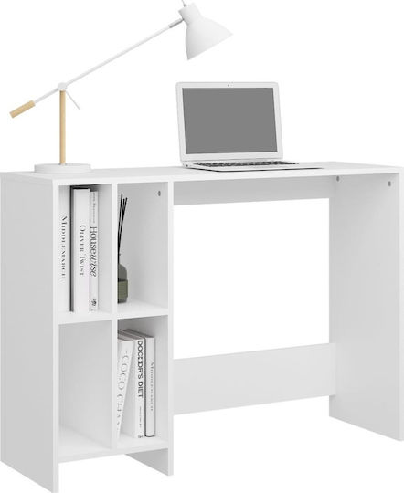 Бюро Notebook с Библиотека 102.5x35x75 см Бяло