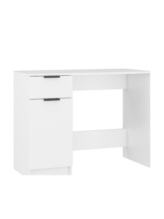 Schreibtisch Holz Weiß 100x50x75cm