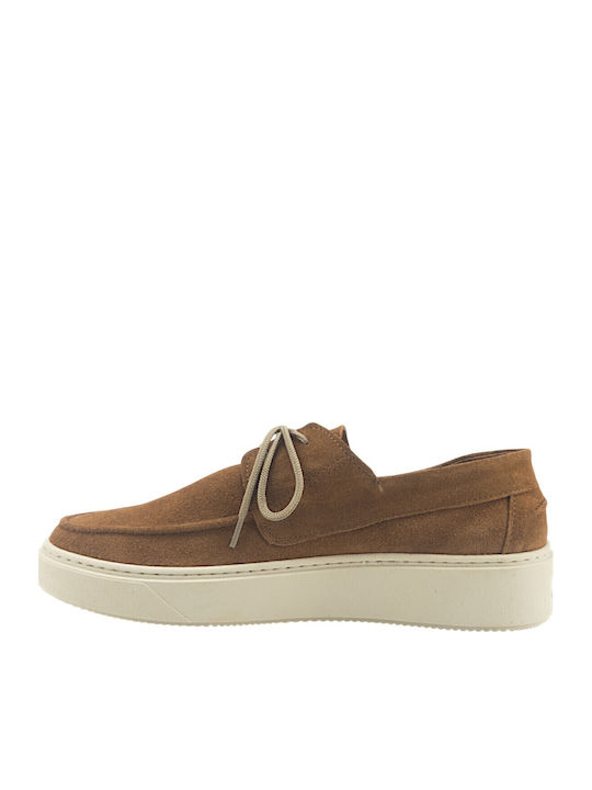 Men's Moccasins In Tabac Brown Colour
