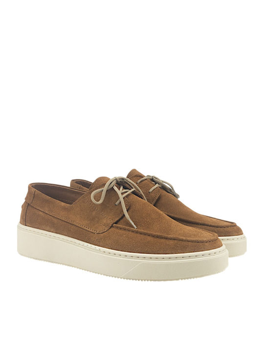 Men's Moccasins In Tabac Brown Colour