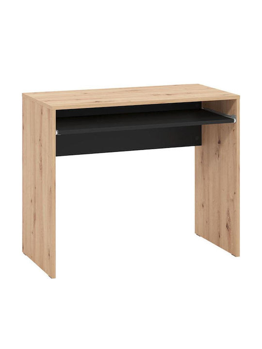 Бюро Paris Дървено Artisan Oak-Черно 90x45x74см