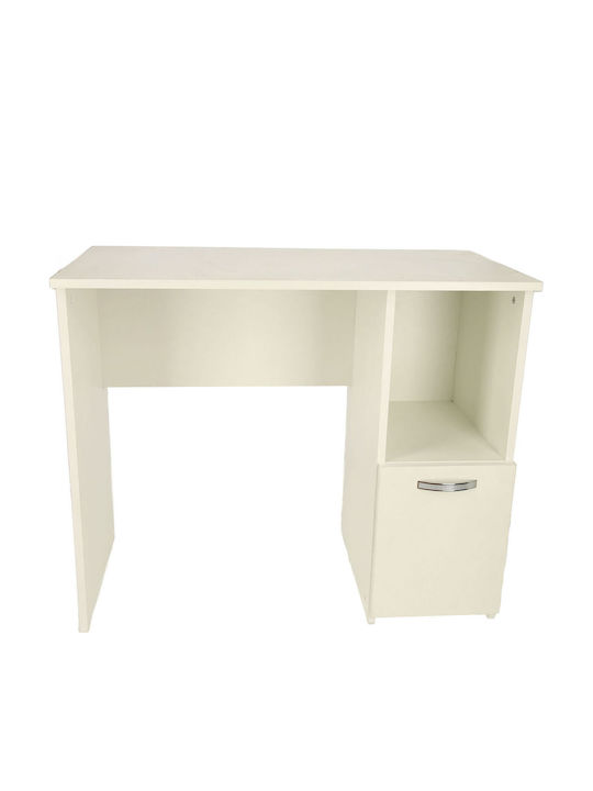 Birou Boston Din Lemn Alb 90x45x75 cm