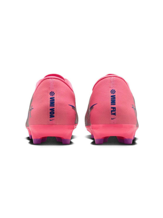 Nike Mercurial Vapor 16 Academy Vini Jr. Ποδοσφαιρικά Παπούτσια με Τάπες FG/MG Ροζ