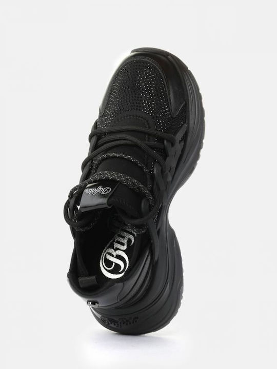 Women's Sneakers Black Fabric