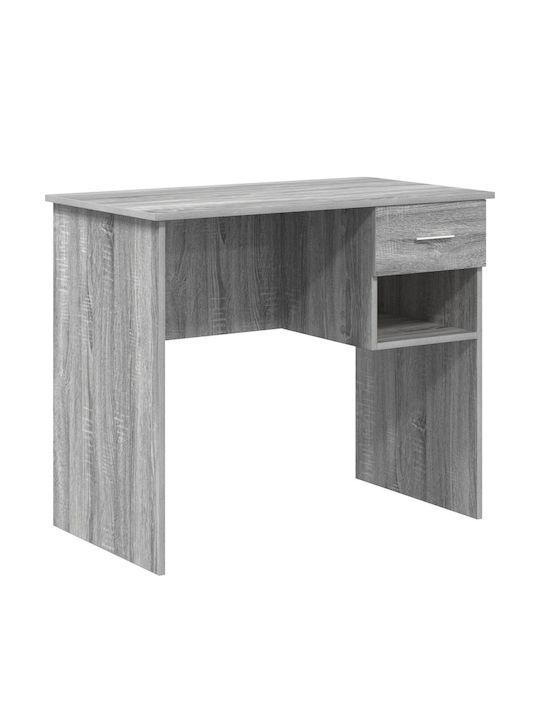 Γραφείο Ξύλινο Γκρι Sonoma 90x49.5x75εκ.