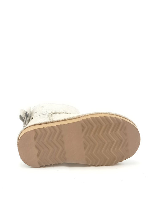 Ghete Copii Suede Aurii