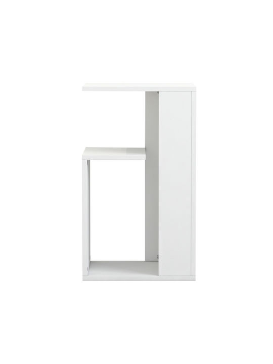 Rectangular Side Table Dawn Wooden White W35xL29.5xH60cm
