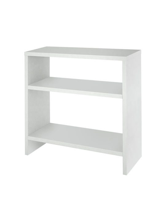 Rectangular Side Coffee Table Silvanus Wooden White W51xL17.5xH49cm GP042-0095 1