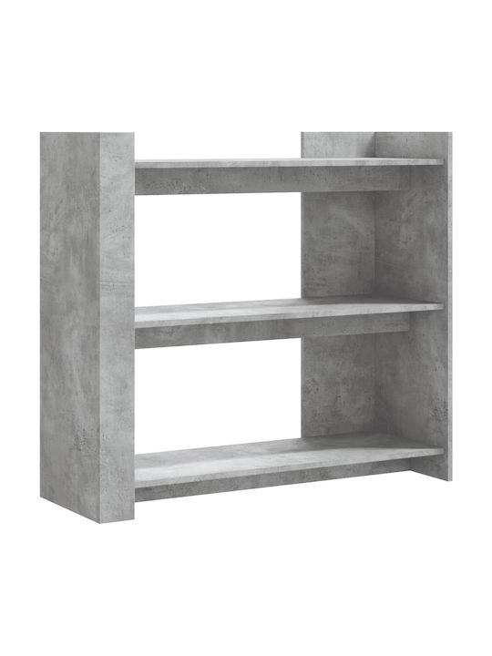 Rectangular Side Table Wooden Gray L100xW35xH90cm.