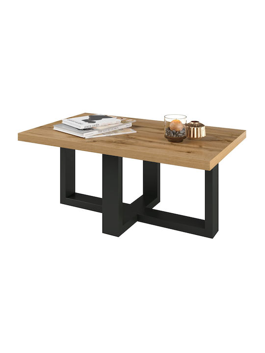 Rechteckiges Zentral Kaffeetisch Aveni Holz Beige M102xT60xH44cm