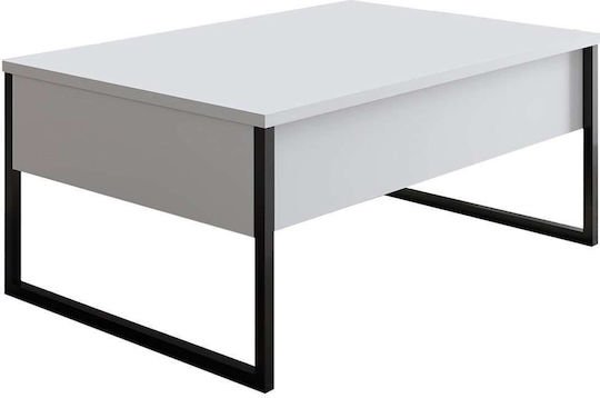 Κεντρικό Τραπεζάκι Luxe White / Black Κεντρικό Τραπεζάκι Luxe White / Black