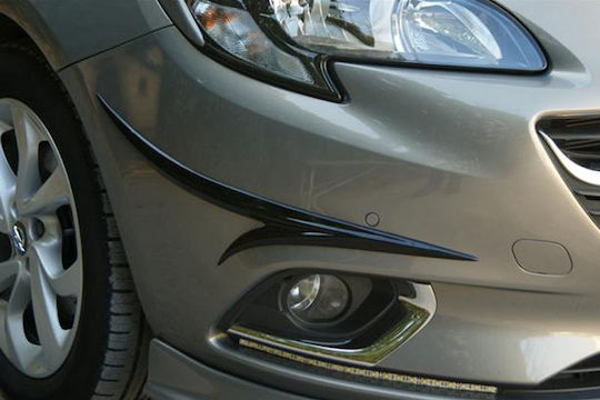 Motordrome Stoßstange Auto Vorderseite Vordere Stoßstangenecken Opel Corsa E 2014-2019 Kompatibel mit Opel Corsa
