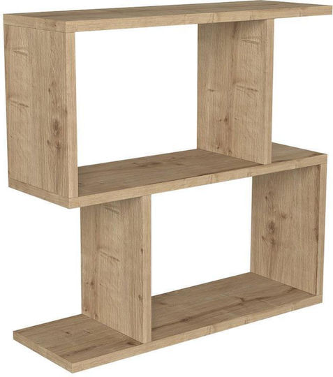 Rectangular Side Table Mathraki Wooden Natural W60xL20xH60cm