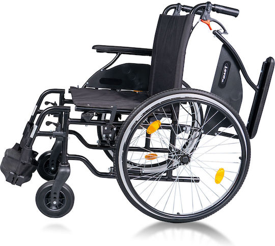 Mobiak Levo Αναπηρικό Αμαξίδιο 24" Πτυσσόμενο 41cm 0810840 Μαύρο