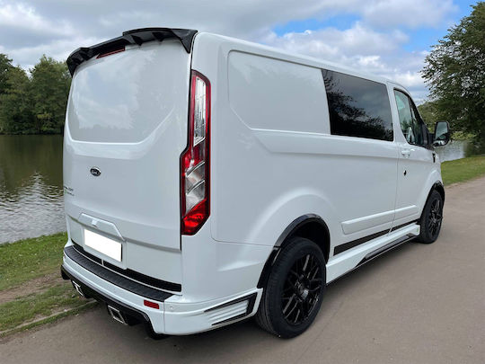 Motordrome Car Rear Spoiler from Polyurethane Ford Transit Custom One-Piece Roof Door 2012+