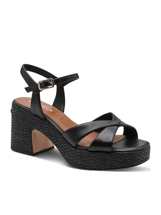 Leather Sandals Black