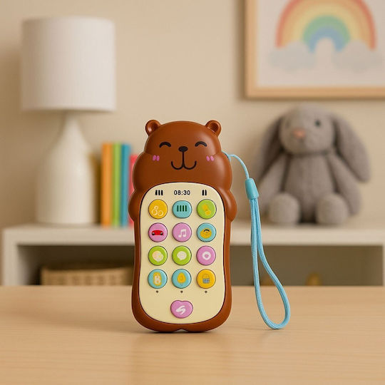 Lean Toys Παιχνίδι Τηλέφωνο Educational με Φως και Ήχους