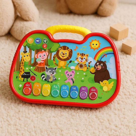 Lean Toys Musical Instrument Interactive Educational Board Animal