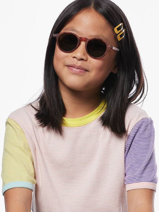 Izipizi Oval Kids Sunglasses with Polarized Brown Lens for 7-11 Years