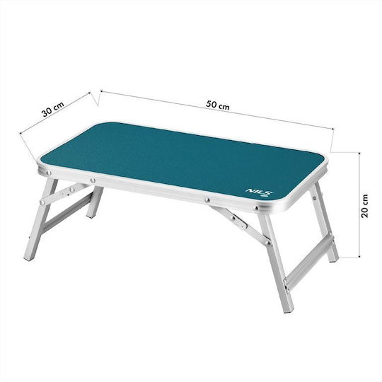 Nils Aluminum Camping Folding Table 50x30x20cm Blue