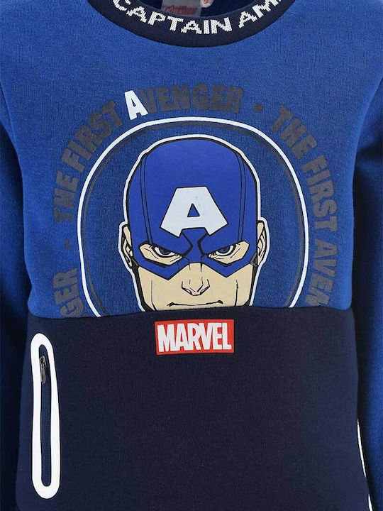 Kinder Sweatpants Set - Jogginganzug Blau Capitan America