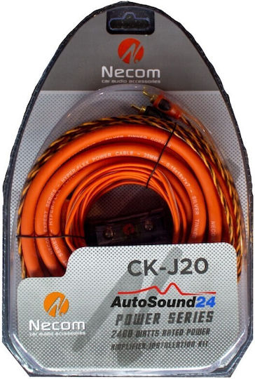 Necom Σετ Καλωδίων Ενισχυτή Αυτοκινήτου CK-J20