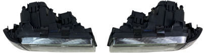 Vordere Scheinwerfer Angel Eyes BMW E36 1991-2000 4-türige Limousine Chrom Ohne Glühlampen H7 Set 2 Stück