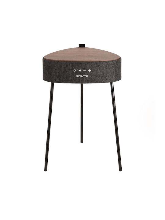 Round Side Table Wooden Wenge 42.2x20x43.9 cm