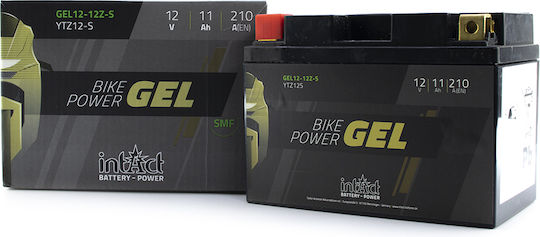 Intact GEL Motorradbatterie 210A mit Kapazität 11Ah
